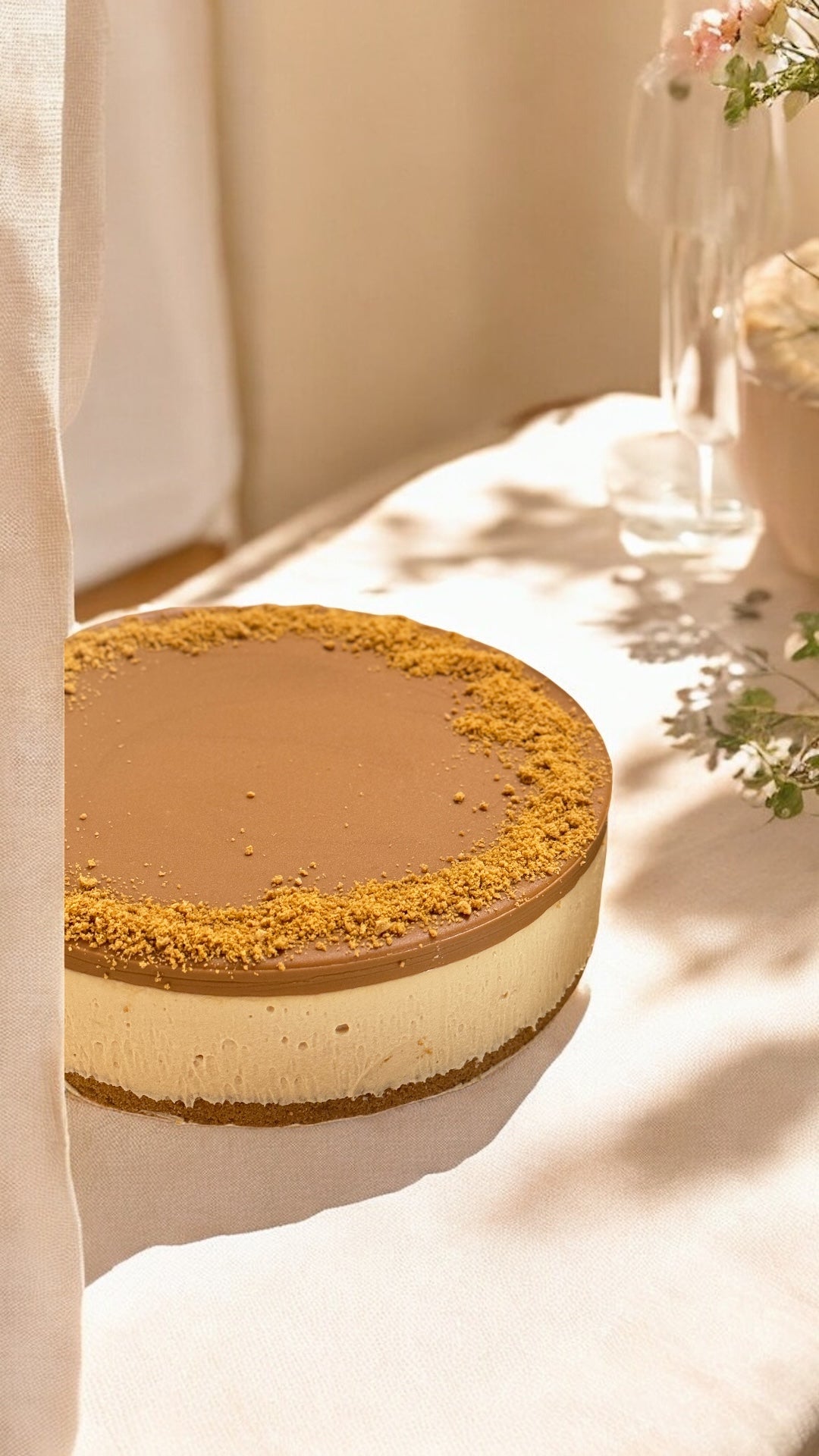 KETO Lotus Biscoff Cheesecake