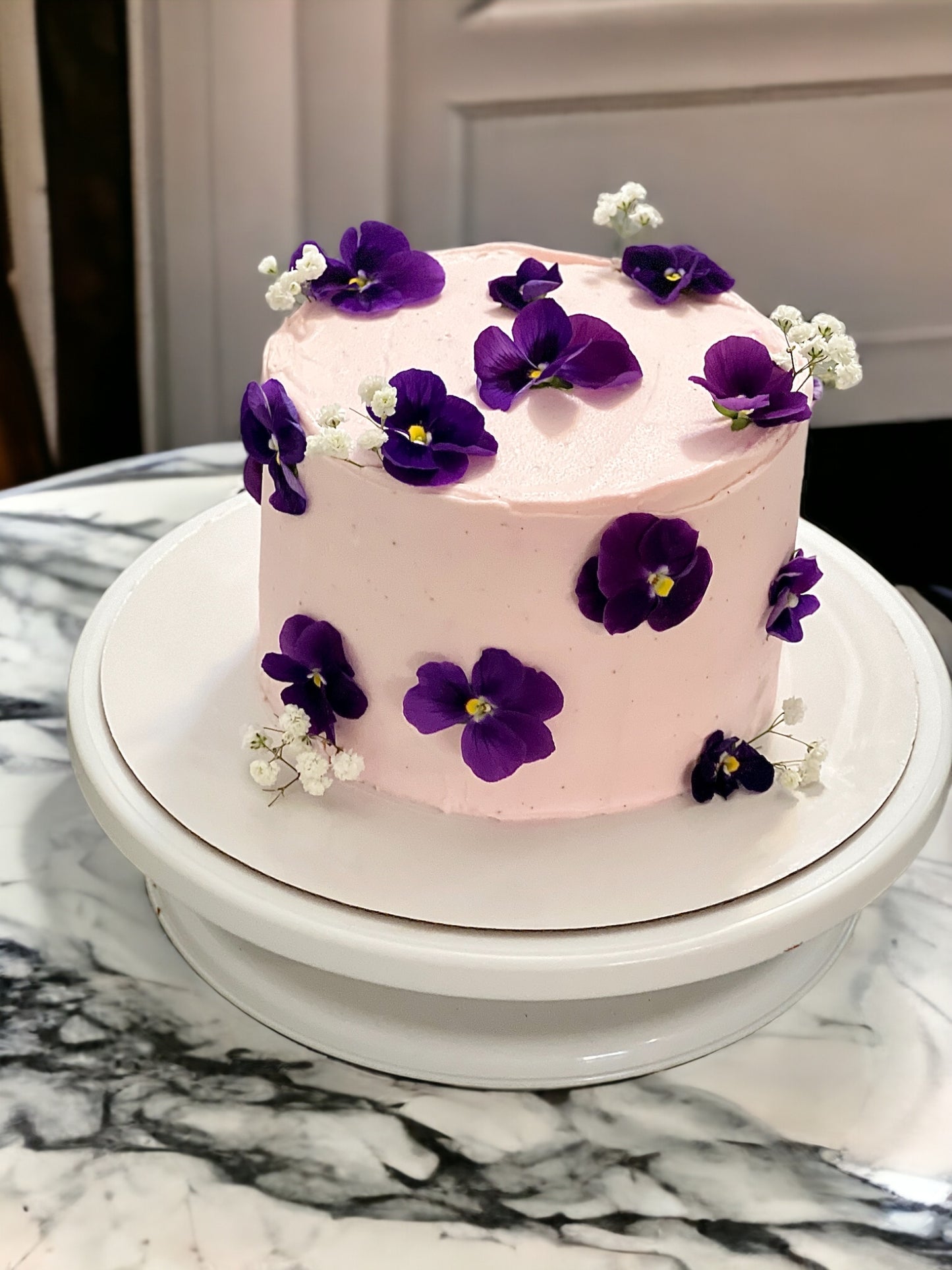 Flowers and Berries Cake Decoration