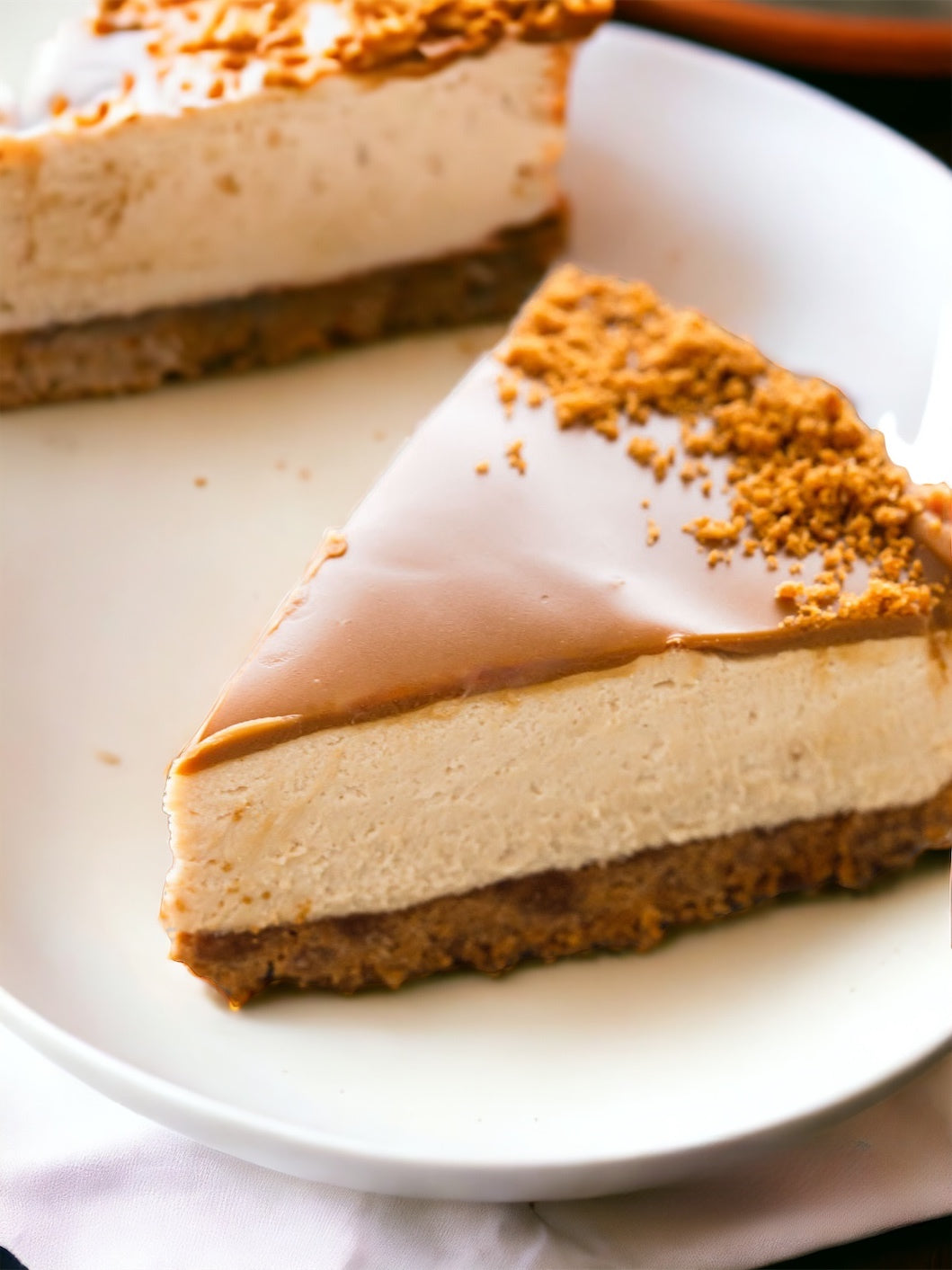 KETO Lotus Biscoff Cheesecake