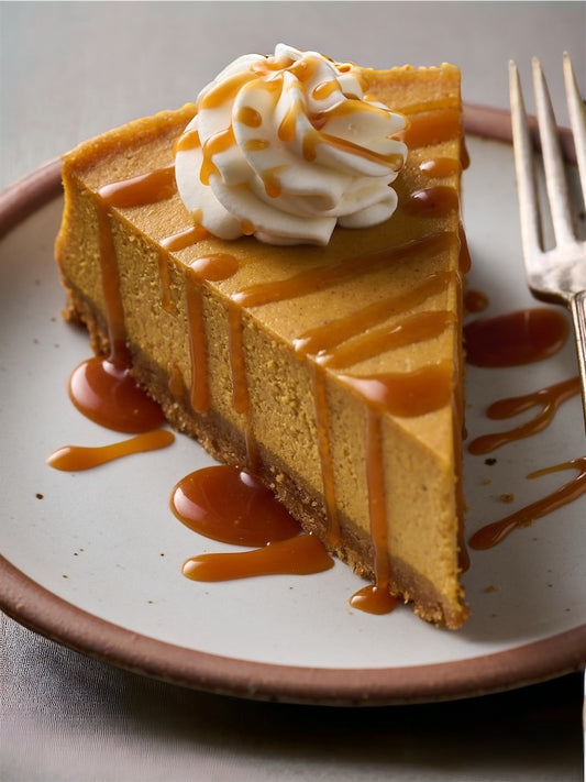 KETO Organic Caramel Pumpkin Cheesecake