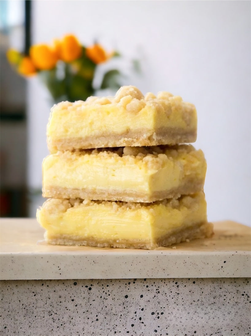 Keto Organic Lemon Crumb Bars Boosted with Collagen