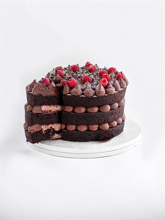 KETO Organic Chocolate Cake with Raspberry Filling