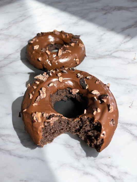 KETO Double Chocolate Donuts Boosted with Collagen and MCT Oil