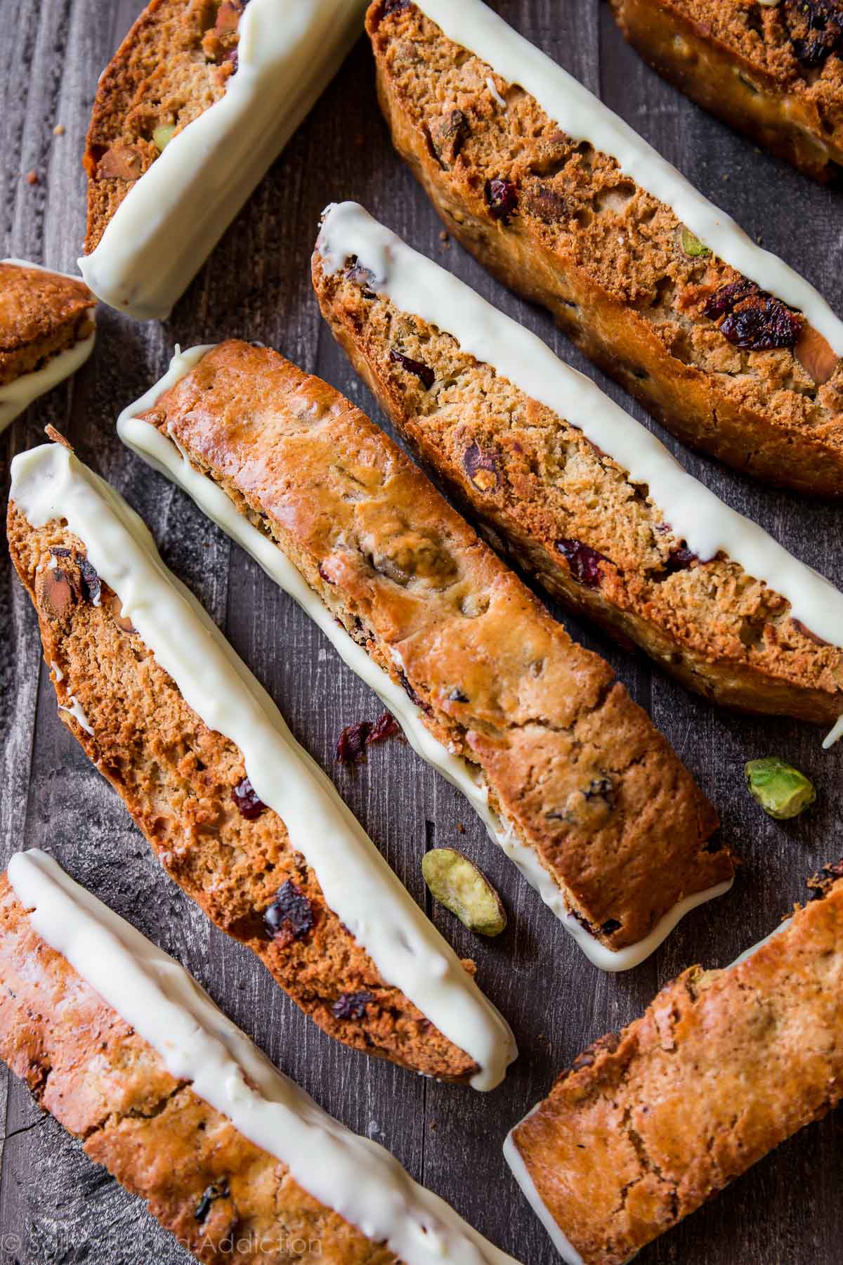 KETO Organic Holiday Cranberry Pistachio Biscotti