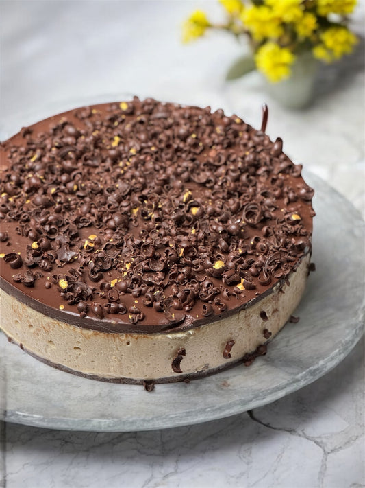 KETO Chocolate Peanut Butter Cheesecake