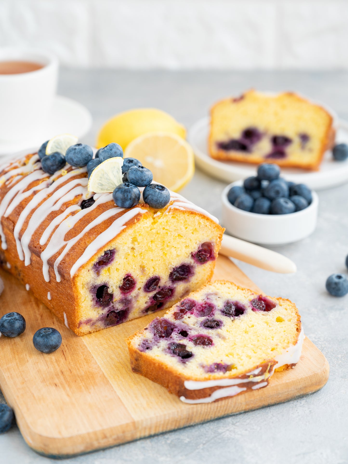 Keto Organic Blueberry  Lemon Tea Cake Loaf / Muffins